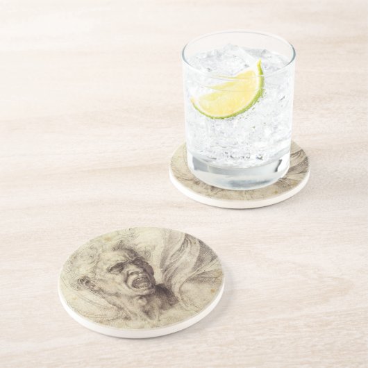 Michelangelos verdammtes Soul, Leiter eines Mannes Getränkeuntersetzer (Seite)