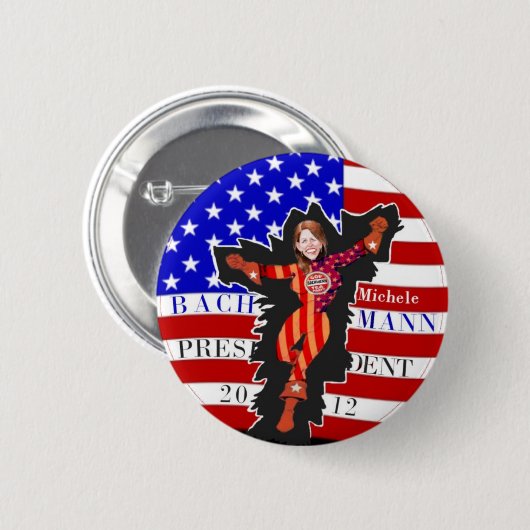 Michele Bachmann 2012 Button (Vorne & Hinten)