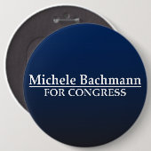 Michele Bachmann für Kongreß Button (Vorne & Hinten)