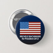 Michele Bachmann für Präsidenten 2012 Button (Vorne & Hinten)