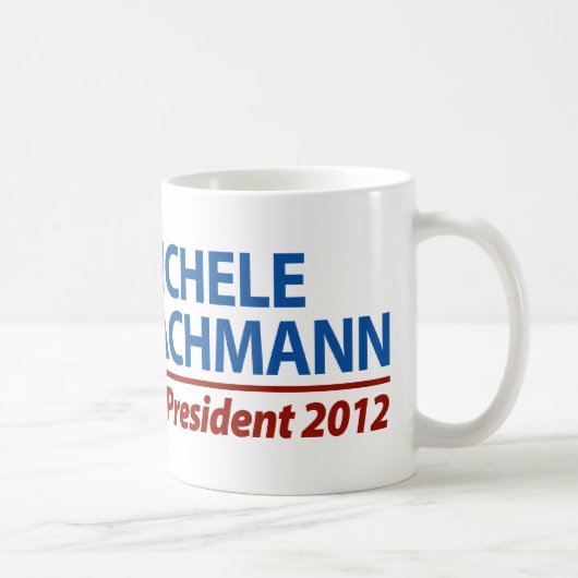 Michele Bachmann für Präsidenten 2012 Kaffeetasse (Rechts)