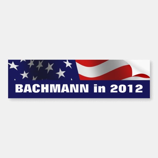 Michele Bachmann im Jahr 2012 Autoaufkleber (Vorne)