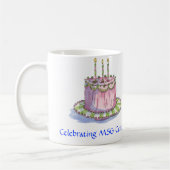 Michele-Kunst, pinkcake, MSG Zentrale feiernd! Kaffeetasse (Links)