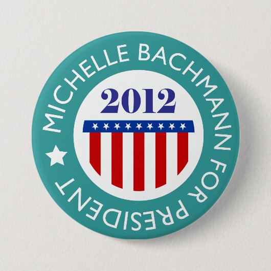 Michelle Bachman für Präsident 2012 Button-Buttone Button (Vorderseite)