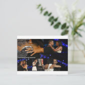 Michelle & Barack Obama Liebe Postkarte (Stehend Vorderseite)