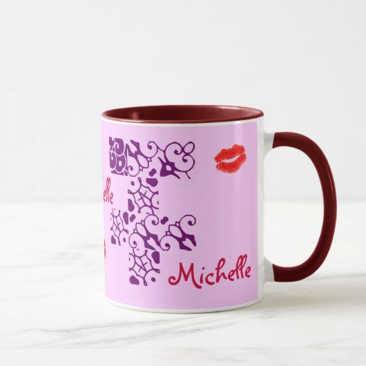 Michelle Designer Name Tasse (Rechts)