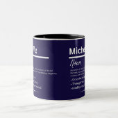 Michelle, Girl Personalized Name Definition Mug Zweifarbige Tasse (Mittel)