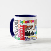 Michelle-Kaffee-Tasse Tasse (Vorderseite Links)