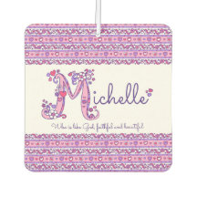 Michelle Letter M Name bedeutet lila rosa
