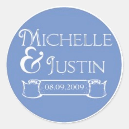 michelle Logo Runder Aufkleber (Vorderseite)