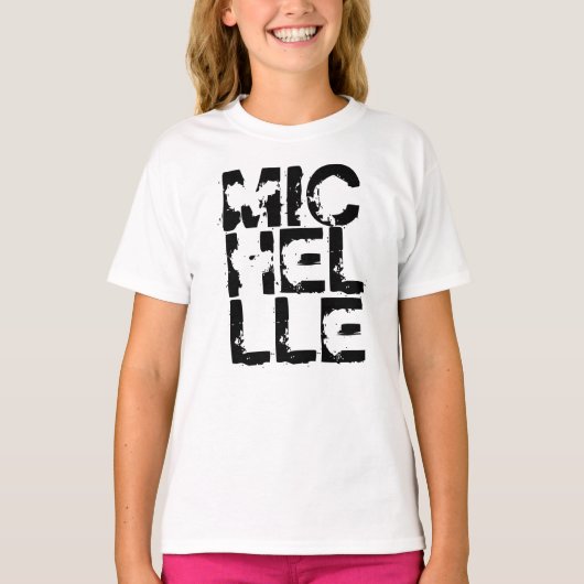 Michelle Name städtischer Schriftart T-Shirt (Vorderseite)