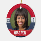 MICHELLE OBAMA 2016 KERAMIKORNAMENT (Links)
