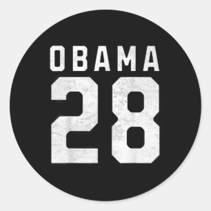 Michelle Obama 2028 für Präsident Nr. 28 Vintag Runder Aufkleber