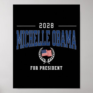 Michelle Obama 2028 für Präsident Patriot Poster