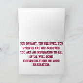 Michelle Obama - Abschluss Card Karte (Innenseite)