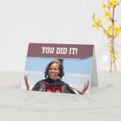 Michelle Obama - Abschluss Card Karte (Gelbe Blume)