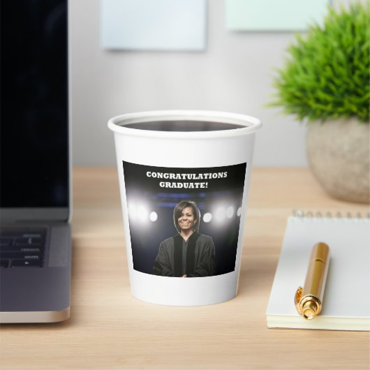 Michelle Obama-Abschluss Paper Cup -1 Pappbecher (InSitu)