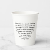 Michelle Obama-Abschluss Paper Cup -1 Pappbecher (Rückseite)