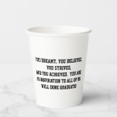 Michelle Obama - Abschluss Paper Cup Pappbecher (Rückseite)