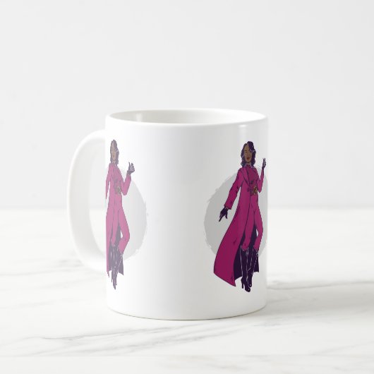 Michelle Obama Biden Einweihung 2021 Kaffeetasse (Vorderseite Links)