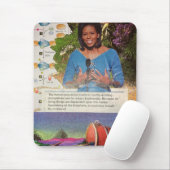 Michelle Obama Biodiversity Climate Change Quote Mousepad (Mit Mouse)
