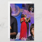 Michelle Obama Briefpapier (Vorne/Hinten)