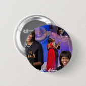 Michelle Obama Button (Vorne & Hinten)