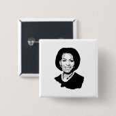 Michelle Obama Button (Vorne & Hinten)