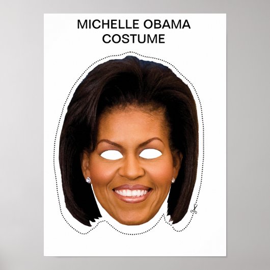 Michelle Obama Costume Poster (Vorne)