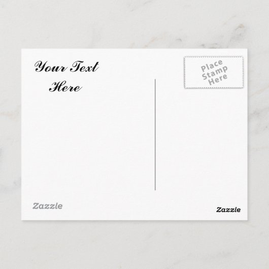 Michelle Obama "Dein Text hier" Postkarte (Rückseite)