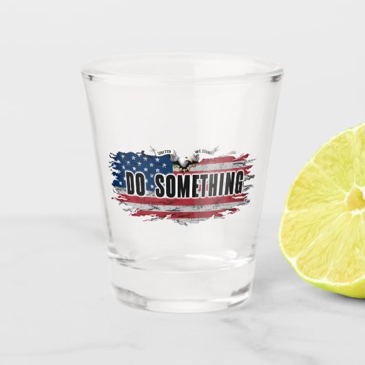 MICHELLE OBAMA "DO some" Shotglas Schnapsglas (Vorderseite)
