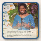 Michelle Obama Environmental Social Justice Boss Getränkeuntersetzer (Vorderseite)
