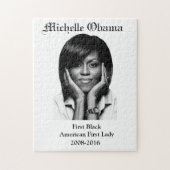 MICHELLE OBAMA FIRST BLACK FIRST LADY POSTER Jigsa Puzzle (Vertikal)