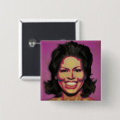 Michelle Obama - First Lady Button (Vorne & Hinten)