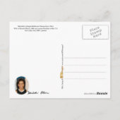 Michelle Obama, First Lady der USA Postkarte (Rückseite)