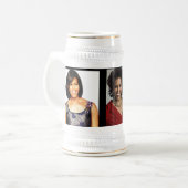 MICHELLE OBAMA, FIRST LADY STEIN BIERGLAS (Vorderseite Links)