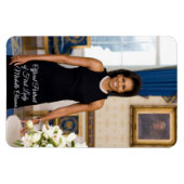 Michelle Obama Flexible Foto Magnet (Horizontal)
