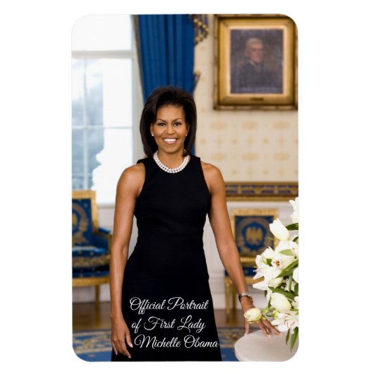 Michelle Obama Flexible Foto Magnet (Vertikal)