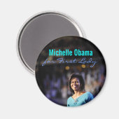 Michelle Obama für First Lady Magnet (Vorderseite/Rückseite)