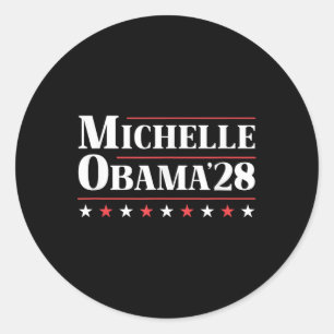Michelle Obama für Präsident 2028 Runder Aufkleber
