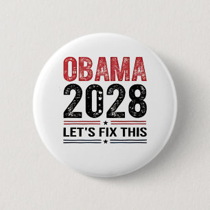 Michelle Obama für Präsident Obama 2028 Button