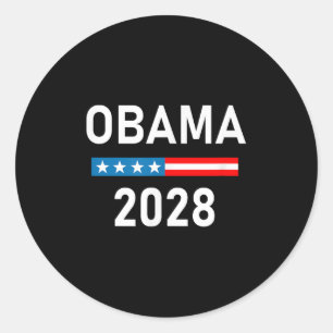 Michelle Obama für Präsident Obama 2028 Runder Aufkleber