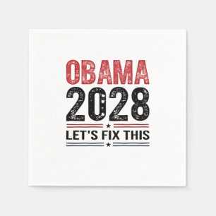 Michelle Obama für Präsident Obama 2028 Serviette