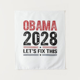 Michelle Obama für Präsident Obama 2028 Wandteppich