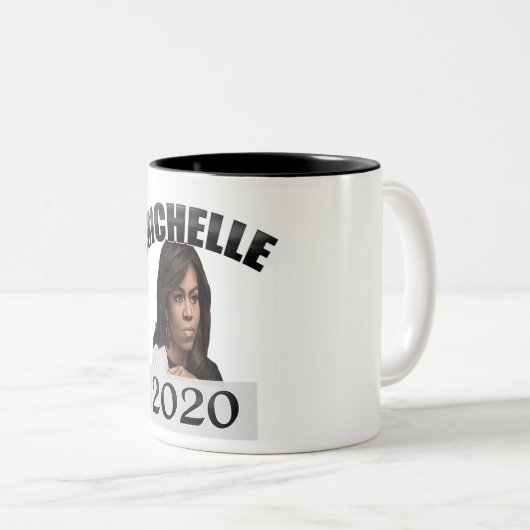 Michelle Obama für Präsidenten 2020 Zweifarbige Tasse (VorderseiteRechts)
