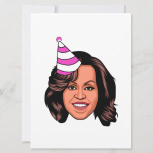 MICHELLE OBAMA GEBURTSTAG KARTE