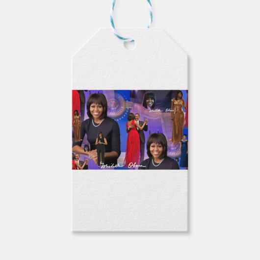 Michelle Obama Geschenkanhänger (Vorderseite)