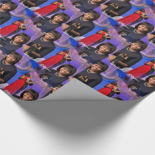 Michelle Obama Geschenkpapier (Ecke)
