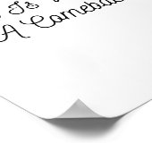 Michelle Obama - Hoffnung macht ein Comeback Poster (Ecke)