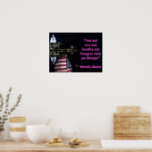 Michelle Obama inspirierendes Zitat Poster (Küche)